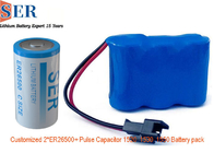 ER26500 SPC1530 HLC1550A HPC1550 Li SOCL2 Paket Baterai Hybrid Pulse Capacitor Untuk Produk IOT