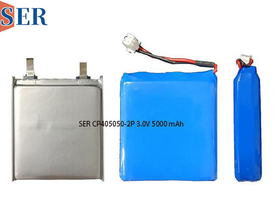 CP405050-2P 3.0V 5000mAh paket lunak Lithium Mangan paket baterai primer LiMnO2