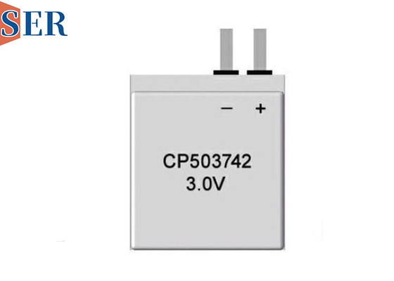 Rectangular Primary Lithium Foil Baterai Ultra Tipis CP503742 Untuk Kartu Pemosisian Personil