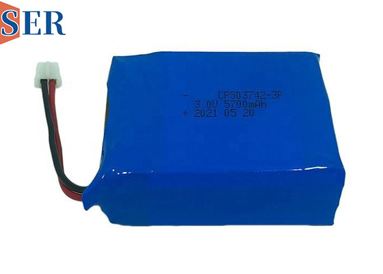 Paket Baterai Lithium Primer Lembut 3.0V 5700mAh yang Disesuaikan CP503742-3p