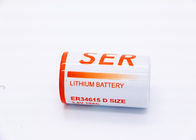 Baterai Li SOCL2 Non Isi Ulang Daya Tinggi Lithium Thionyl Chloride 3.6V D Ukuran ER34615M