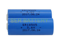Energi Tinggi Baterai Ukuran A ER18505, Baterai Lithium 3800mAh 3,6 Volt 10 Tahun Umur Simpan
