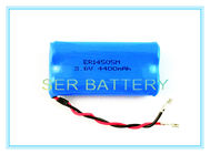 Baterai Li SOCL2 yang Disesuaikan 4400mAh 3.6V / 7.2V Ukuran AA ER14505M-2P 1S2P CE Persetujuan