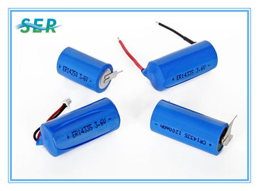 DLL OBU Li SOCL2 Baterai ER14335 2/3AA 3,6 Tegangan 1700mAh 10 tahun Umur simpan