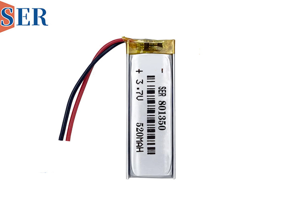 Baterai Lipo Custom 801350 500mAh Li- Polymer Pouch Cell 803450 3.7V Baterai Lithium Polymer dengan PCB dan Kabel