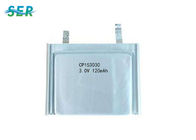 CP502525 3.0V Baterai Fleksibel Tipis, Paket Baterai Lithium Ion Datar Untuk RFID / Mainan Elektronik