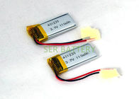 3.7V baterai lithium polymer yang dapat diisi ulang 401230 untuk headset bluetooth