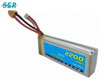 Baterai Mobil RC Isi Ulang 35C 14.8V 1800mAh Li Polymer Untuk Helikopter Mini / Pesawat
