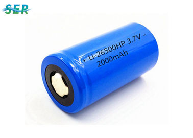 ICR26500 Baterai Lithium Ion 3,7 Volt 26500 2000mAh Tingkat Discharge Tinggi 10C