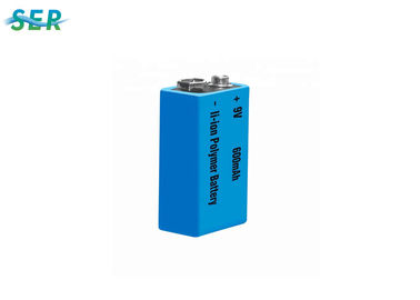 Baterai Lithium 9V Umur Panjang 600mAh Kepadatan Energi Tinggi Tahan Lama Untuk Kontrol Pintu
