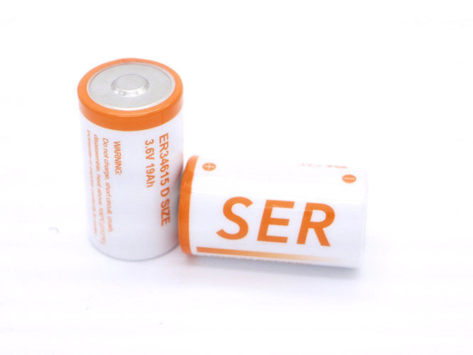 LS33600 / ER34615 D ukuran 3.6V 19000mAh R20 Baterai Li-SOCI2 utama Lithium