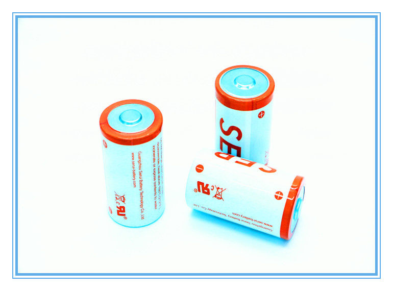Baterai 2/3A Li SOCL2 yang Disesuaikan ER17335 3,6 Tegangan 1900mAh Untuk Cahaya Penambang