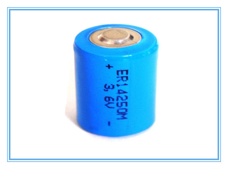 Pengukur Gas Baterai Li SOCL2, Baterai 1/2AA ER14250M Jenis Daya 3.6V 750mAh