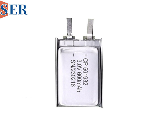 Sesuaikan Baterai Lithium Mangan CP501932 3v 600mAh Baterai Soft Pack Lithium Primer