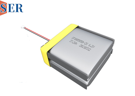 CP505050-2S LiMnO2 Lithium Manganese Soft Pack Baterai CP1005050-2S 6.0V 6000mAh