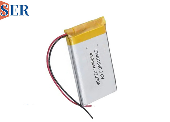 Non Rechargeable Soft Pack Li Mno2 Baterai CP401830 3.0V 400mah Untuk Sensor Urinal