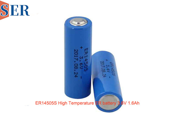 3.6Volt Baterai Lithium LiSOCL2 Suhu Tinggi Utama ER14505S AA Ukuran Untuk Utilities Meter