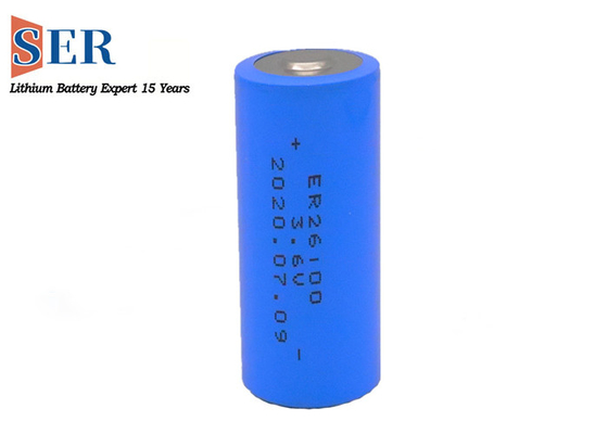 26*100mm Li-SOCL2 Baterai ER26100 ER261020 Kapasitas Tinggi Pulse Current 600mA -40-165°C Baterai suhu tinggi