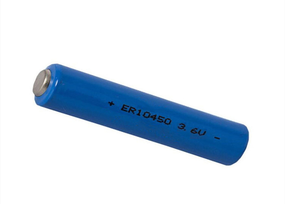 Cyclindrical ER10450 3.6 Volt AAA Li SOCl2 Battery Untuk Sensor Asap No.7