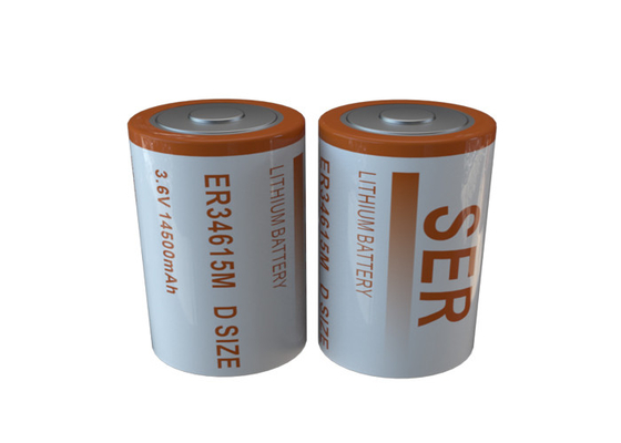 ER34615M 3.6V D Ukuran Baterai LiSOCL2 Spiral High Drain Baterai Lithium Thionyl Chloride
