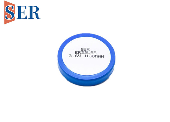 ER32L65 3.6V 1/10D Tombol Sel Baterai Tipe Gesper 1000mAh