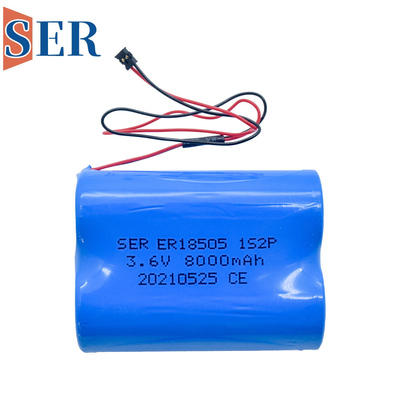 Baterai ER14505 Li SOCL2 1S3P 3.6V 7.2V 10.8V ER 2/3A Ukuran 2/3A Baterai Logam Lithium