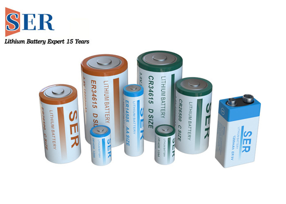 3.6Volt Non Isi Ulang Li SOCL2 Baterai Lithium Thionyl Chloride Cell Untuk Smart Meter