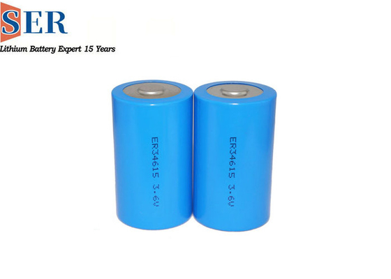 12000mAh Li SOCL2 Battery Safe ER34615S Untuk Instrumen Pengukuran Eksplorasi