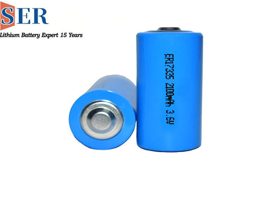 MSDS Li SOCL2 Baterai ER17335S Utilitas Meter 3,6 Volt Sel Lithium Suhu Tinggi Primer