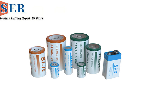 ER17450 Baterai Li SOCL2 Primer Tidak Dapat Diisi Ulang ER17450H ER17450M Lithium Thionyl Chloride